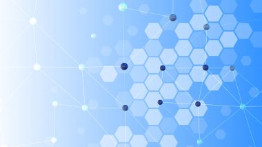 Digital technology background with network connection