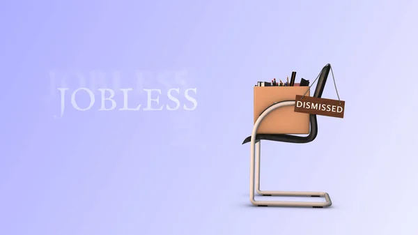 Dismissed Business Chair Box Office Things — Stockfoto