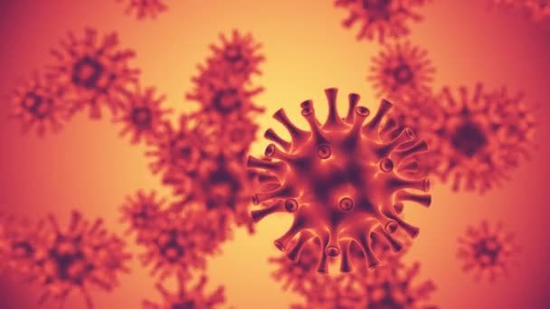Conceito Médico Vírus Influenza H3N2 — Vídeo de Stock