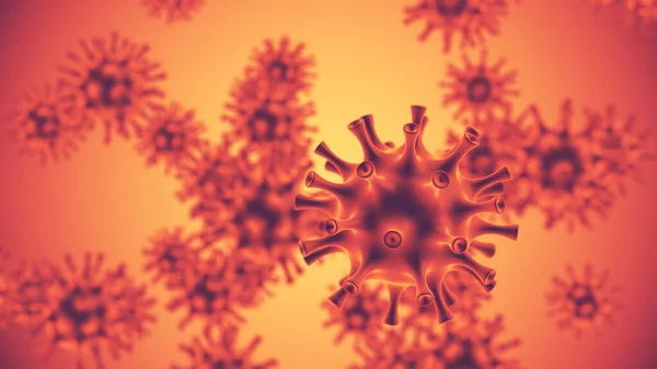 H3N2 Medisch Concept Influenzavirus — Stockfoto