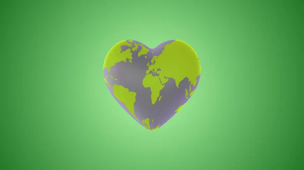 Earth Day Concept Hands Embracing Heart — Stock Photo, Image