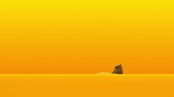 黄色の背景にハッピーハロウィンカボチャ — ストック動画