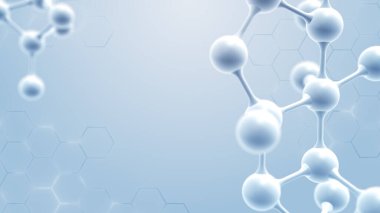 Abstarct Atom veya moleküler nanoteknoloji yapısı.