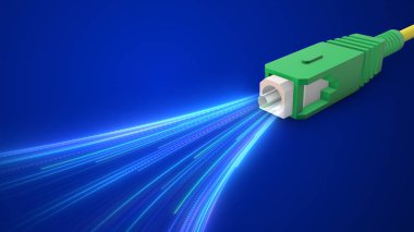 Fiber optik yüksek hız veri transfer kavramı