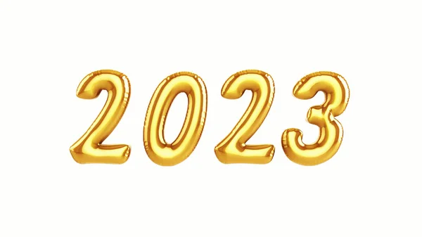 Feliz Ano Novo 2023 Fundo Balão — Fotografia de Stock