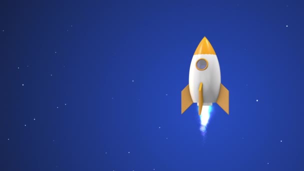 Lanzamiento Nave Espacial Espacio — Vídeo de stock