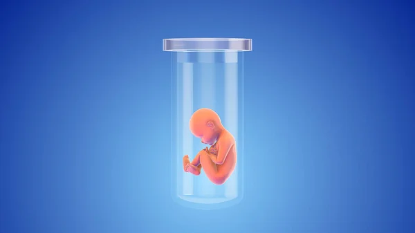 Testovací Zkumavka Baby Vitro Fertilization — Stock fotografie