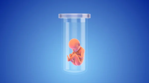 Testovací Zkumavka Baby Vitro Fertilization — Stock fotografie