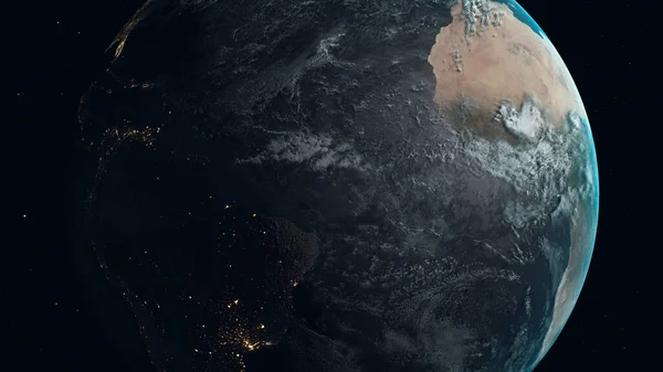 Реалістичне Масштабування Землі Космосу — стокове фото