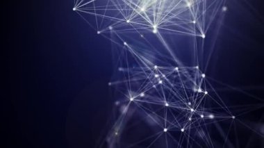 Soyut plexus web arkaplanı dikişsiz döngü