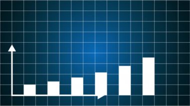 Büyümeyi ve başarıyı veya yükseliş eğilimini gösteren grafik