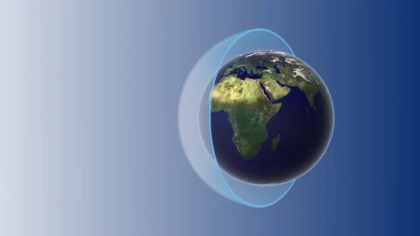 Atmosfera Pământului Strat Ozon — Fotografie, imagine de stoc