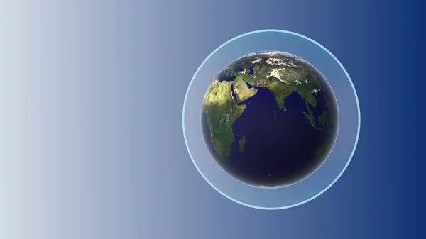 Atmósfera Terrestre Con Capa Ozono — Foto de Stock