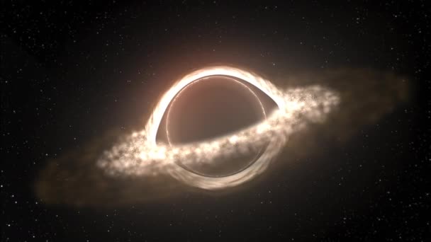 Μαύρη Τρύπα Σκουληκότρυπα Στο Διάστημα — Αρχείο Βίντεο