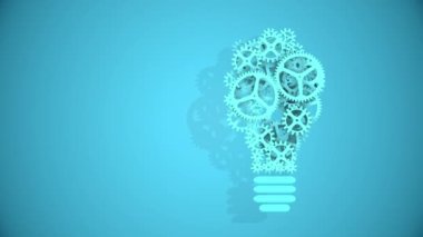 Dişli teknolojisi soyut olan ampul