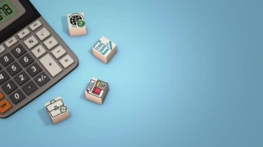 Simge arka planına sahip mali konsept