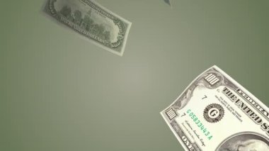 Dolar banknotları yavaş çekimde düşüyor