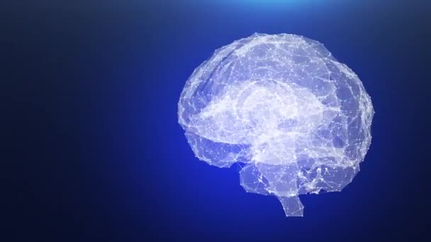 Conceito Tecnologia Varredura Cerebral Humana — Vídeo de Stock