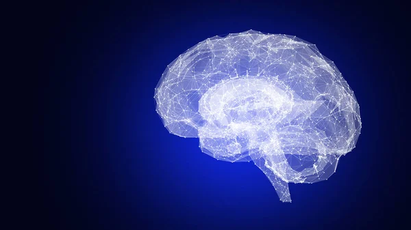 人脑扫描技术概念 — 图库照片