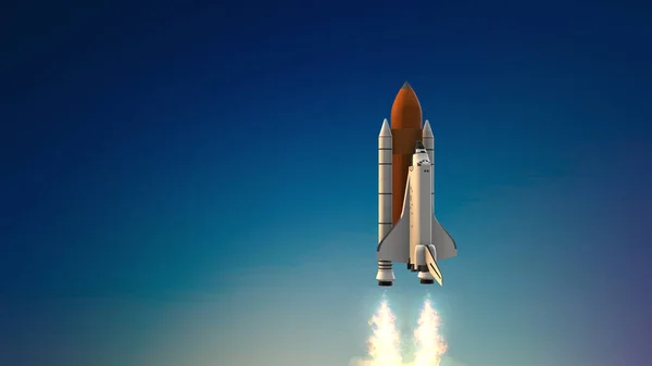 Space Shuttle Launch System Rocket Takeoff — Stock Photo, Image