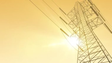 Yüksek Voltaj Aktarım Kulesi Arkaplanı