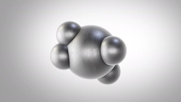 抽象的分子结构动画背景 — 图库视频影像