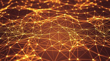 Plexus Connection ve web konsepti. Teknoloji geçmişi.