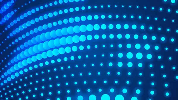 Abstract wave digital particle dot wave form animation. Digital technology and led lights concept background