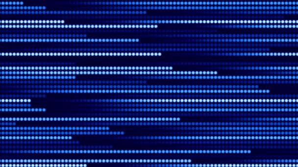 Absztrakt Led Fénycsíkok Kék Neon Vonal Digitális Vonal Minta Kibertér — Stock videók