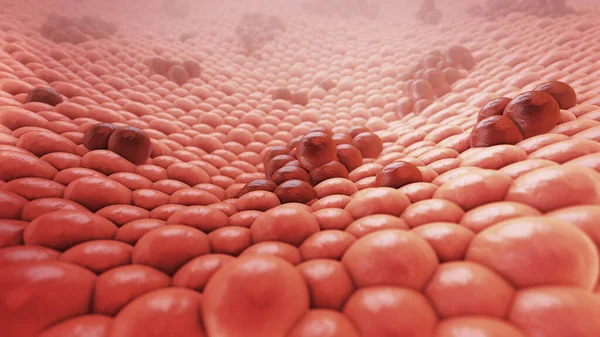 Cancer Cells Tissue Illustration — Stockfoto