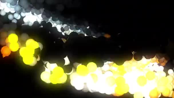 背景をアニメーション化したネオンの動く球体 — ストック動画