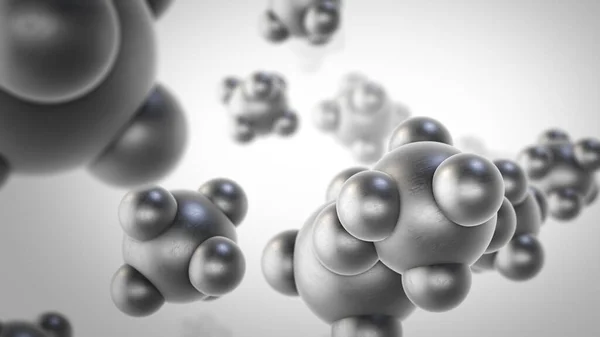 Абстрактная Структура Молекул Фон Анимации — стоковое фото