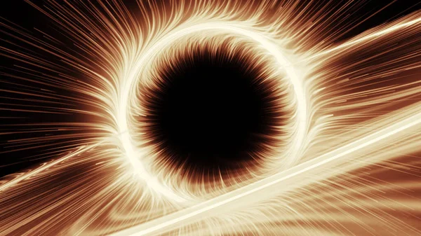Черная Дыра Червоточина Космосе — стоковое фото