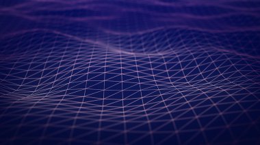 Dalga teknolojisinin soyut arkaplanı