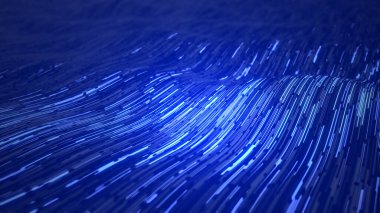 Büyük veri akışı veya dijital siber dalga teknolojisi kavramı