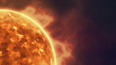 Uzaydan bir güneş manzarası
