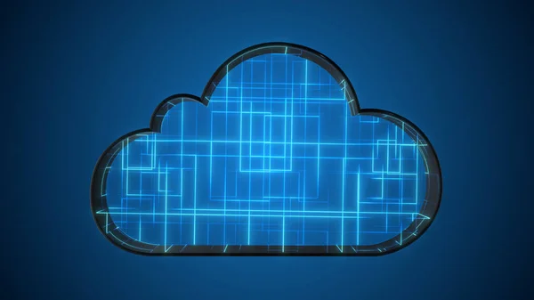 Tok Dat Technologii Cloud Computing — Stock fotografie