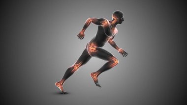 İnsan vücudundaki eklemler için tıbbi konsept