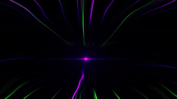 Abstrakter Hintergrund Neonblauen Analogfarben — Stockvideo