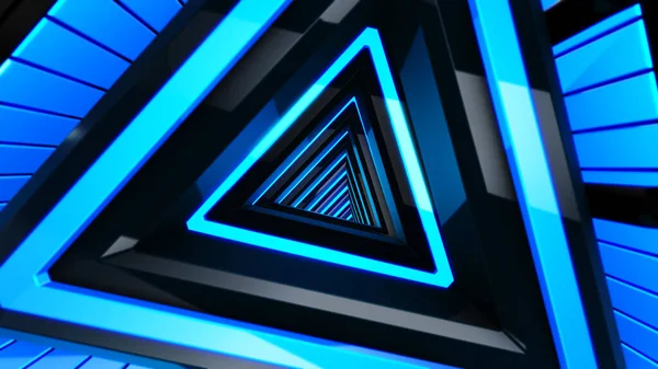 하이테크 삼각형 빛나는 — 스톡 사진