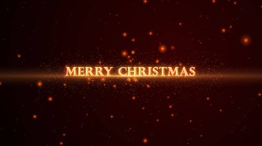 Partiküllerle Mutlu Noeller Altın Metin Canlandırması