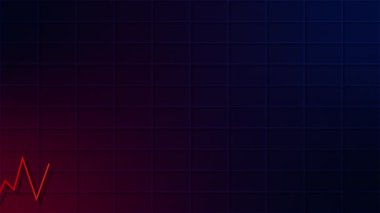 Geliştirilmiş ana hatlı borsa finans grafiği