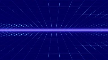 Soyut bilim kurgu ızgarası neon retro tünel arkaplanı