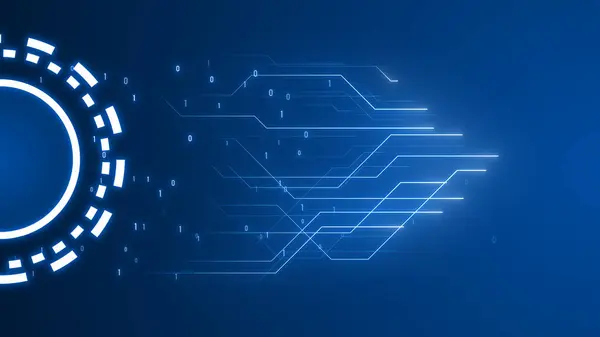 Fütürist AI Dijital Teknoloji Devre Arkaplanı