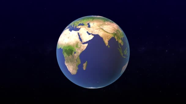 Globální Oteplování Koncepce Planetou Země Ohni — Stock video