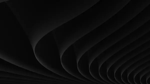 Koyu Soyut 3D Dalgalı Çizgiler