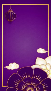 Fenerli ve Bulutlu Mor Çiçekler