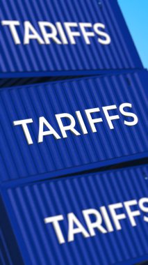 Küresel Lojistik Tarifeleri Mavi Nakliye Konteynırları Metni