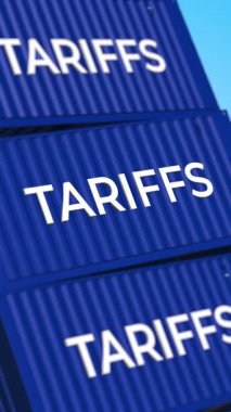 Küresel Lojistik Tarifeleri Mavi Nakliye Konteynırları Metni