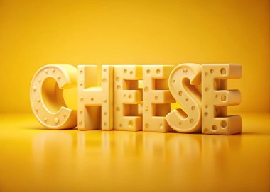 Peynir Küpü 3 boyutlu resimleme